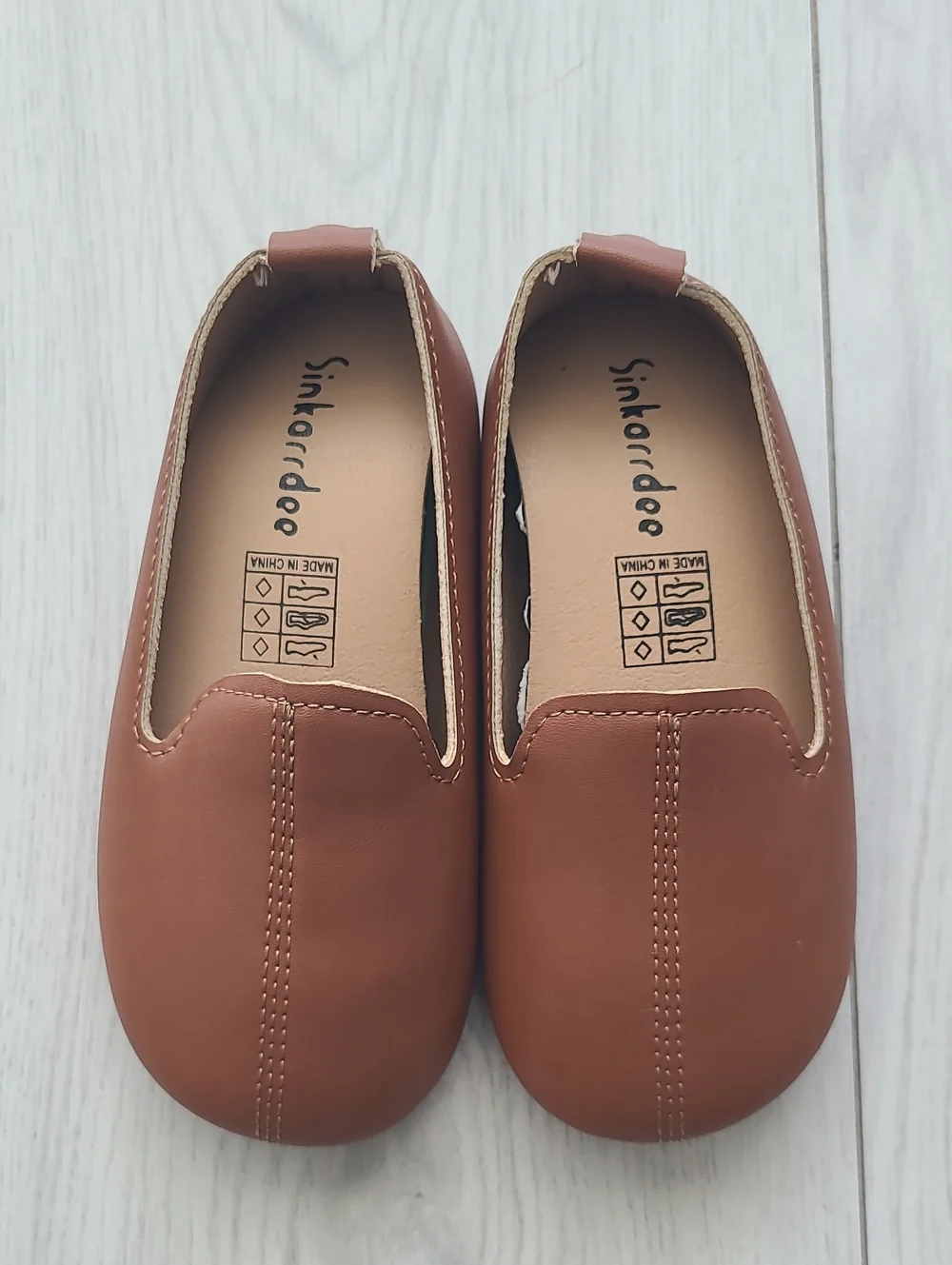 Children's Brown Slip-On Moccasins by